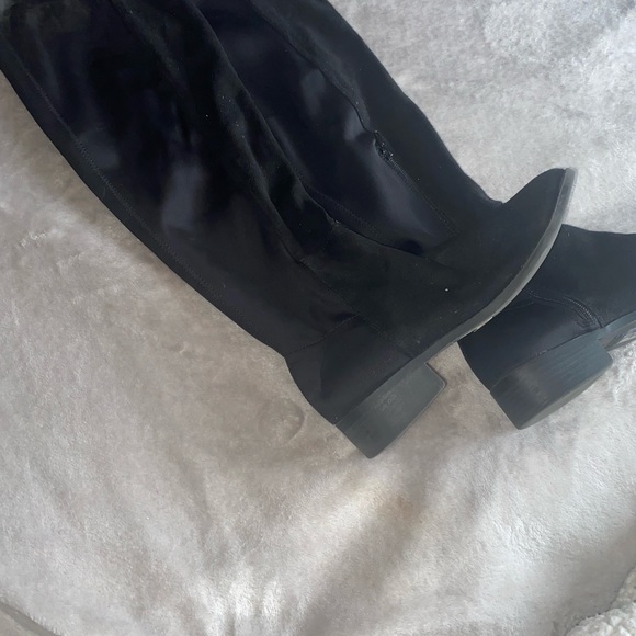 Faux Leather Knee-High Boots - Picture 10 of 16